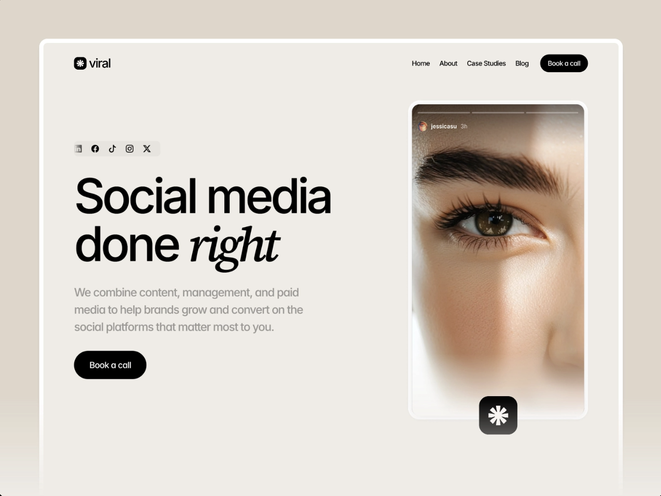 Projekt landing page Archer Monroe